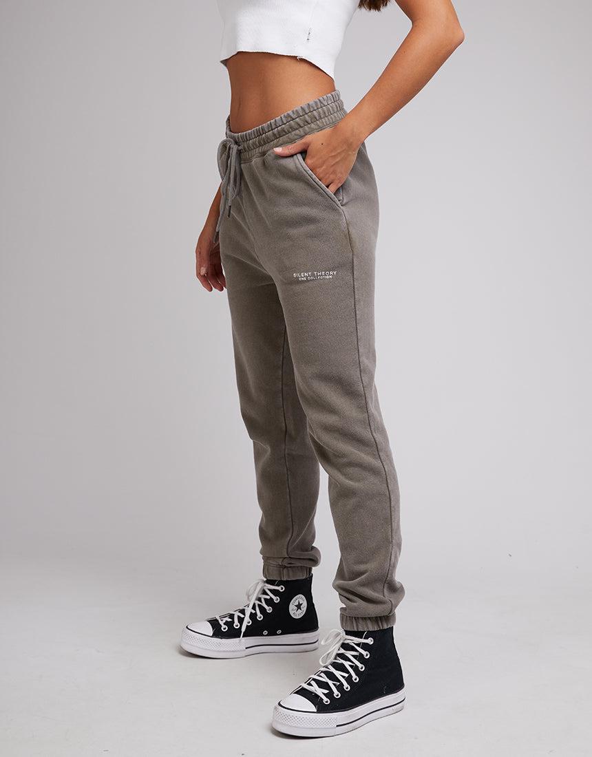 Silent Theory One-Society Trackpant Khaki-Edge Clothing