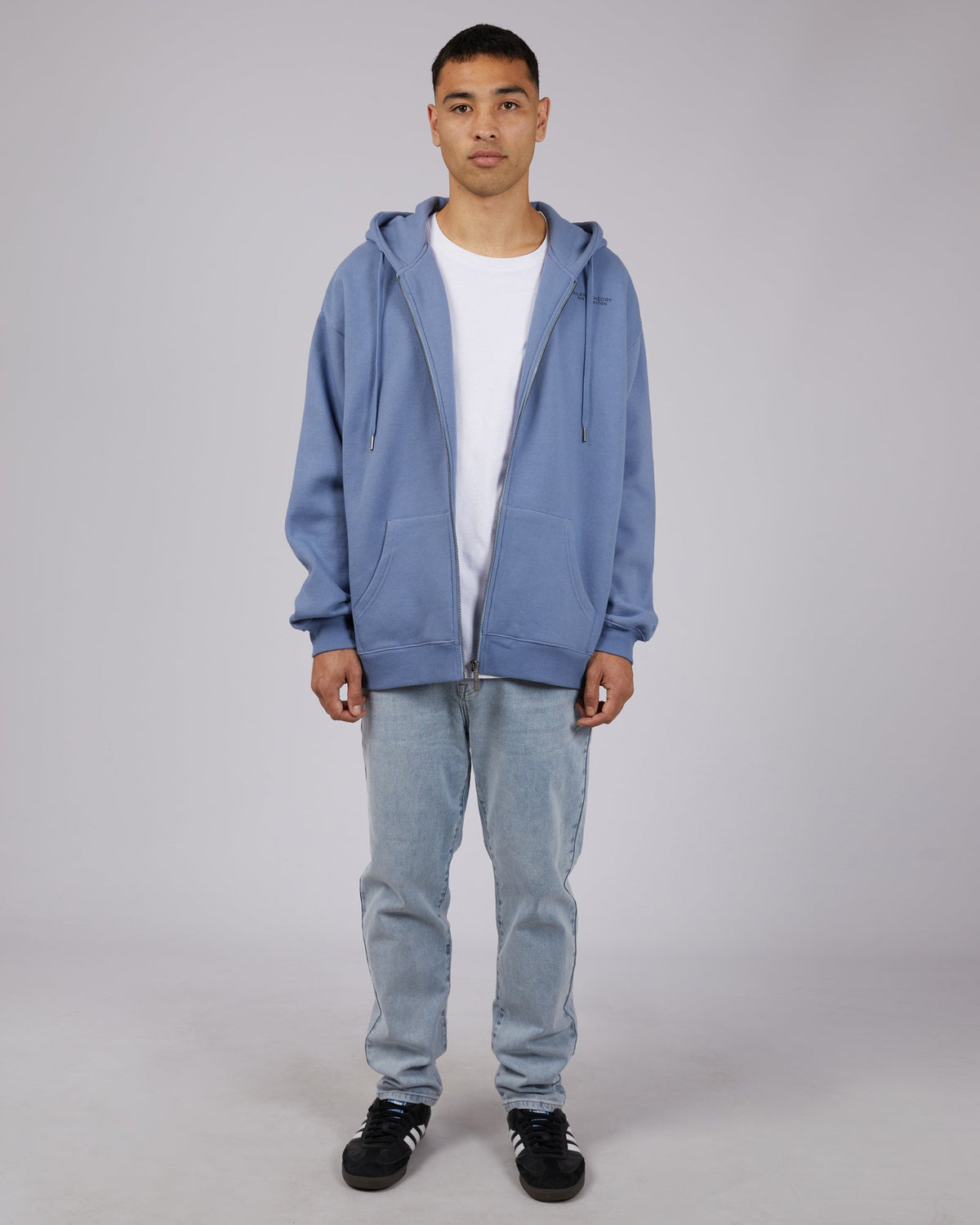 Silent Theory One-Society Zip Through Hoody Ink-Edge Clothing