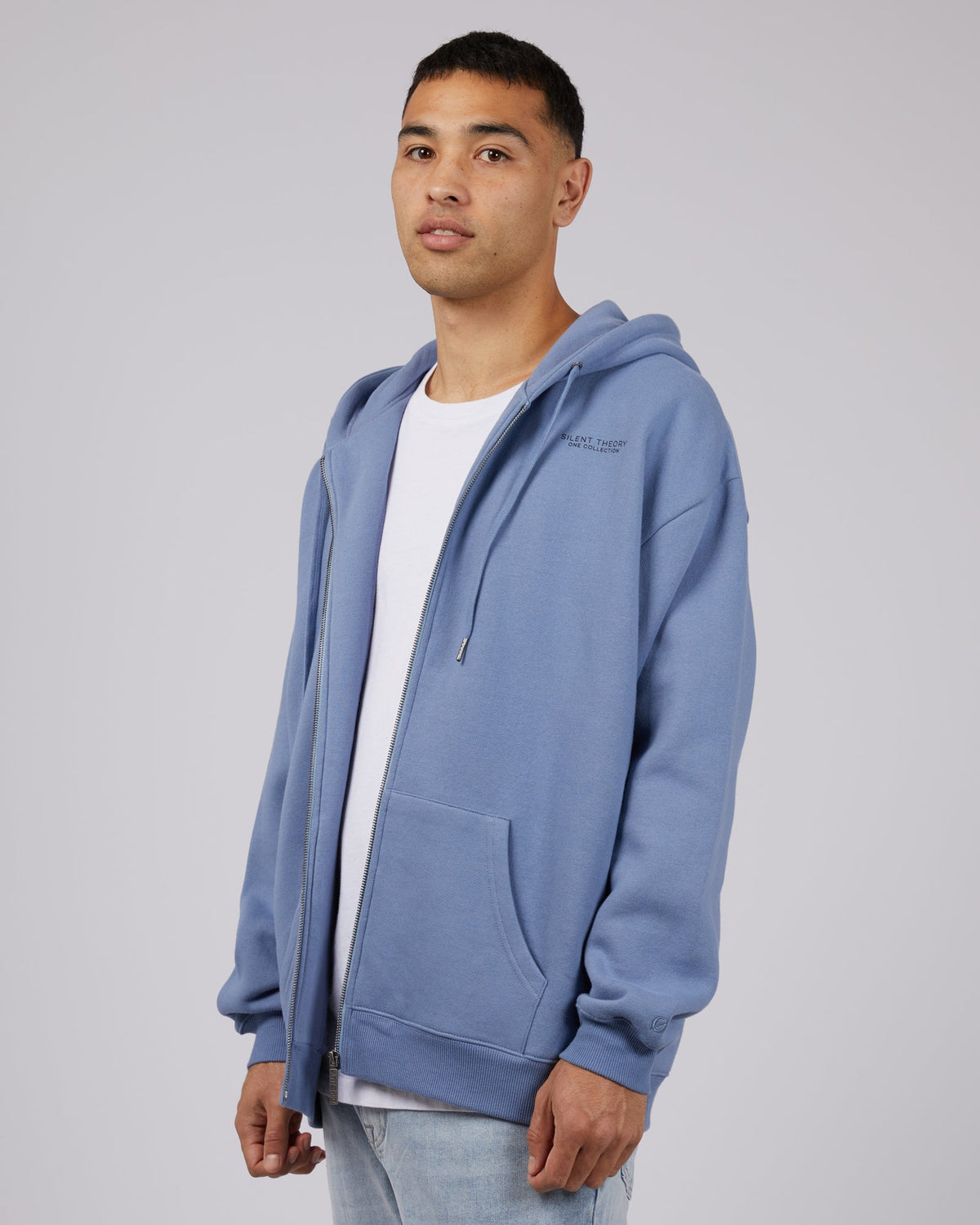 Silent Theory One-Society Zip Through Hoody Ink-Edge Clothing
