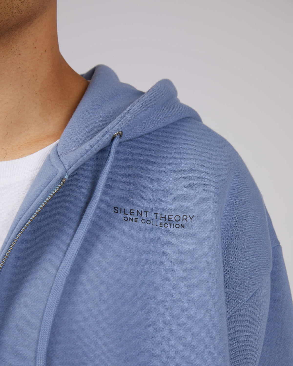 Silent Theory One-Society Zip Through Hoody Ink-Edge Clothing