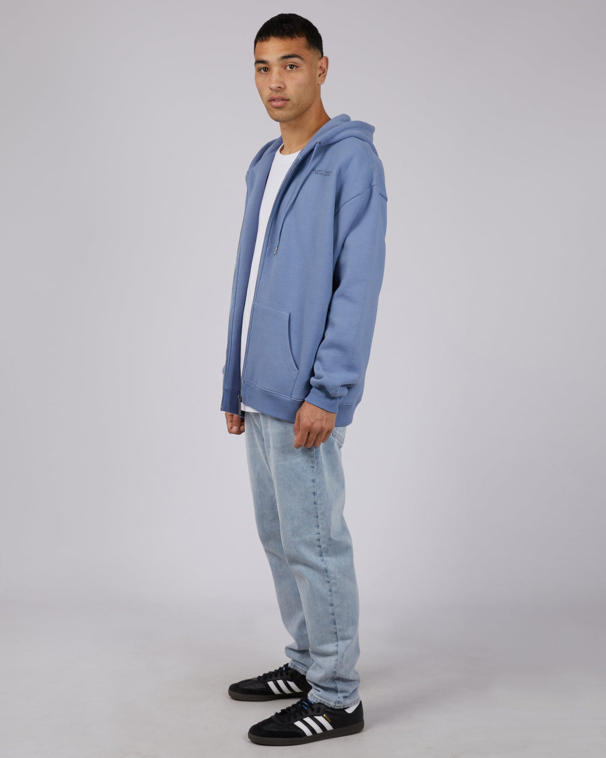 Silent Theory One-Society Zip Through Hoody Ink-Edge Clothing