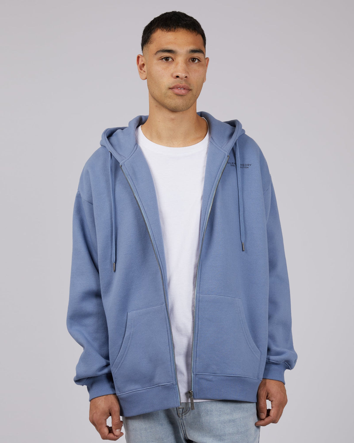 Silent Theory One-Society Zip Through Hoody Ink-Edge Clothing