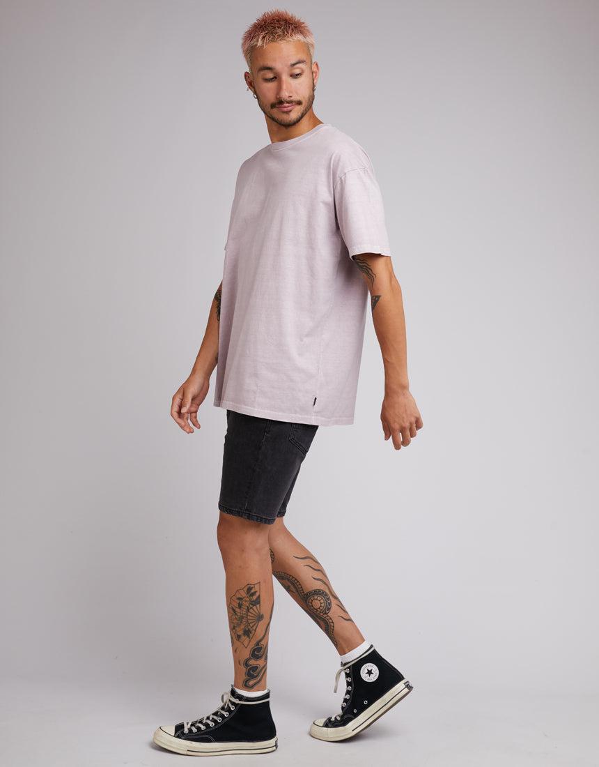 Silent Theory-Oversized Tee Mauve-Edge Clothing