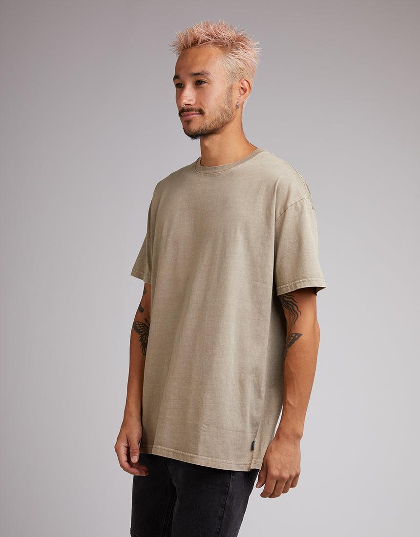 Silent Theory-Oversized Tee Tan-Edge Clothing