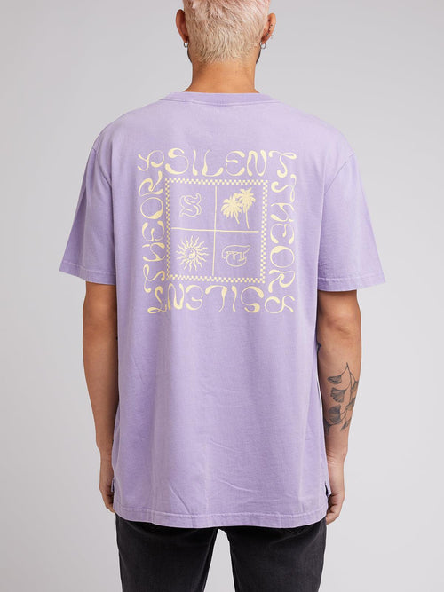Silent Theory-Paradise Tee Lavendar-Edge Clothing