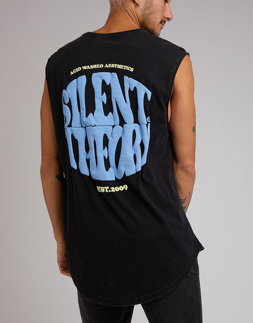Silent Theory-Patterson Muscle Washed Black-Edge Clothing