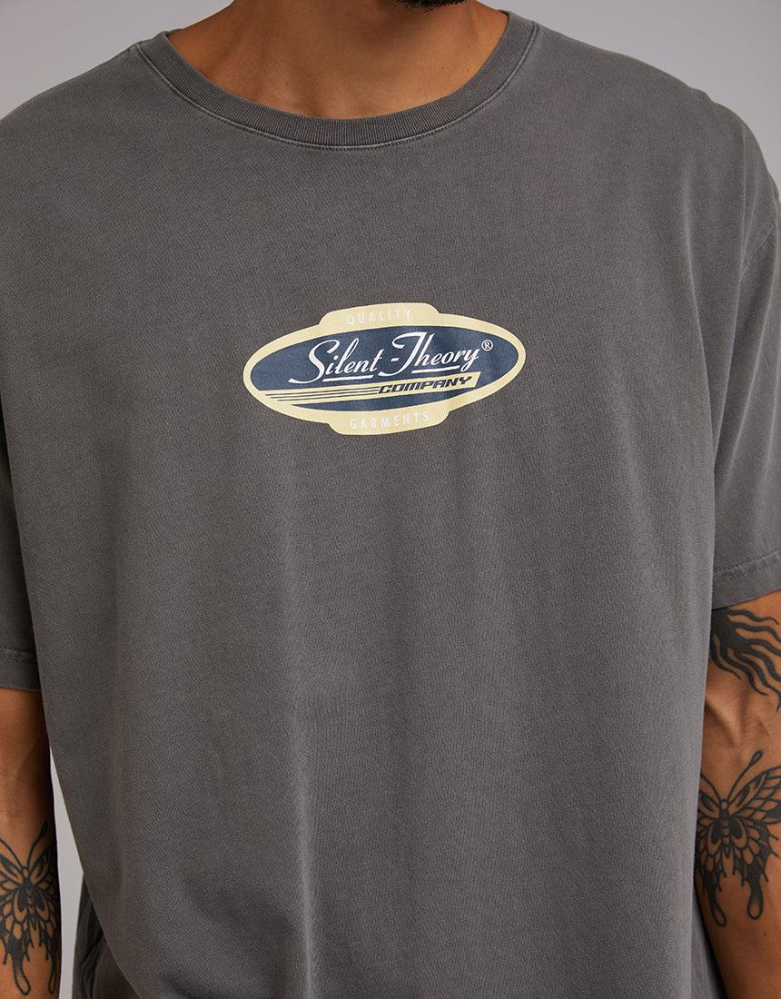 Silent Theory-Racer Tee Coal-Edge Clothing