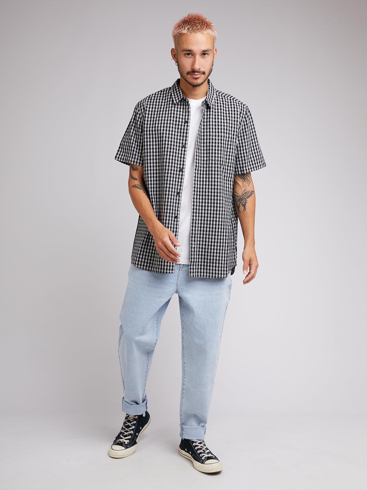 Silent Theory-Rattled Ss Shirt Black-Edge Clothing