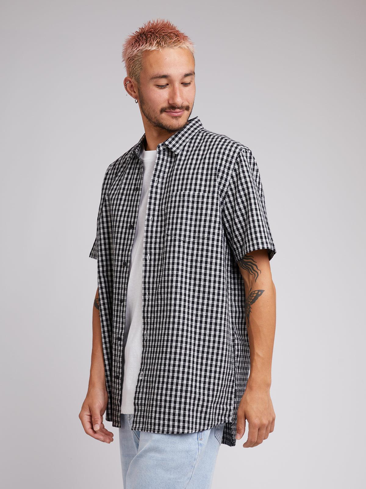 Silent Theory-Rattled Ss Shirt Black-Edge Clothing