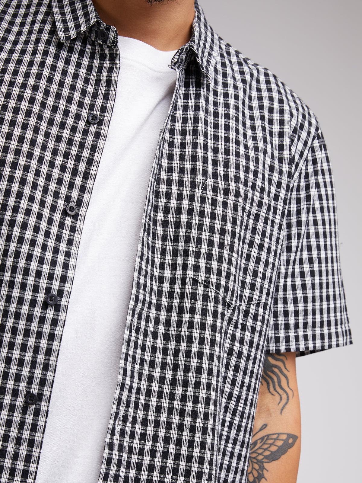 Silent Theory-Rattled Ss Shirt Black-Edge Clothing