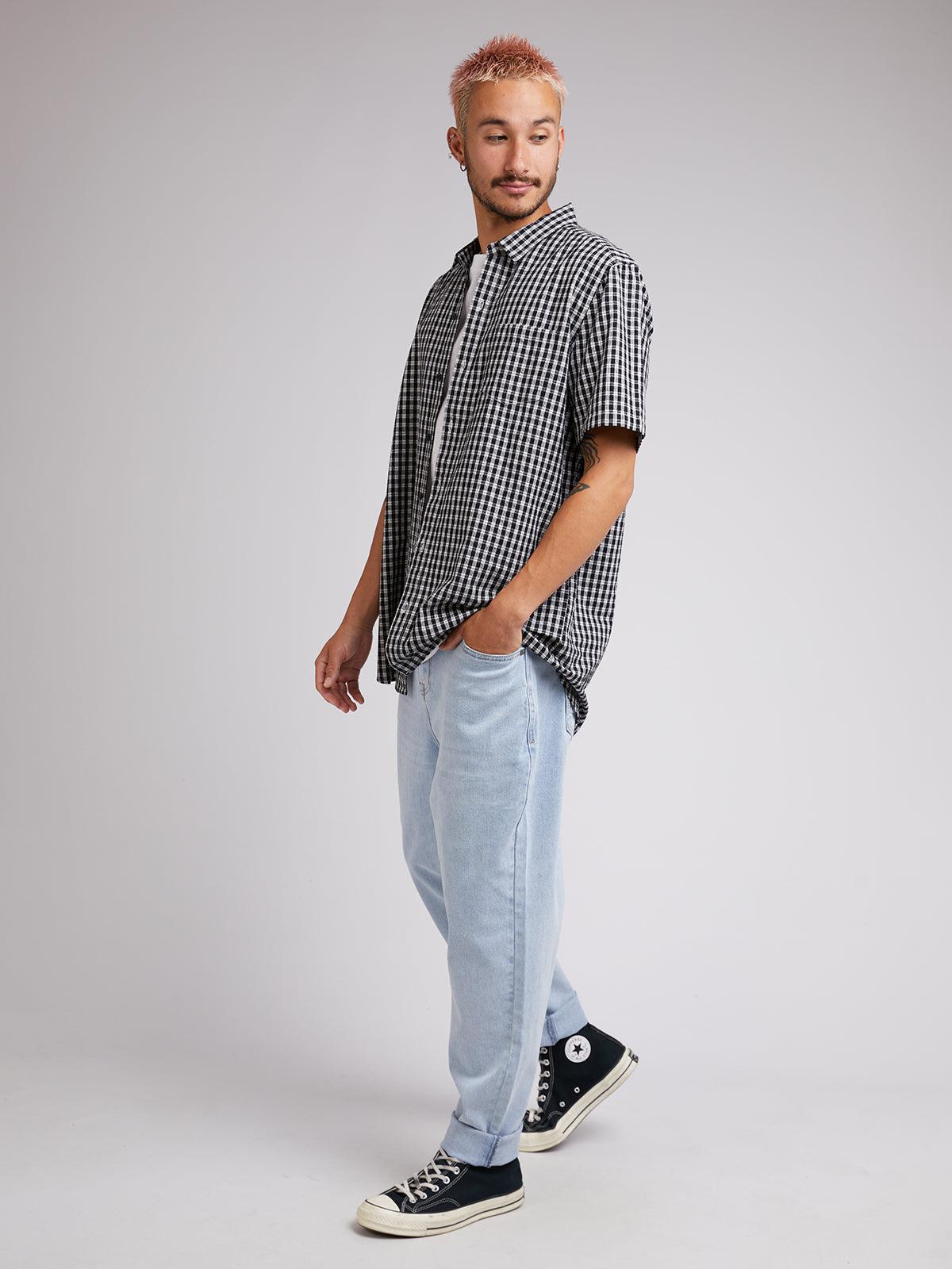 Silent Theory-Rattled Ss Shirt Black-Edge Clothing