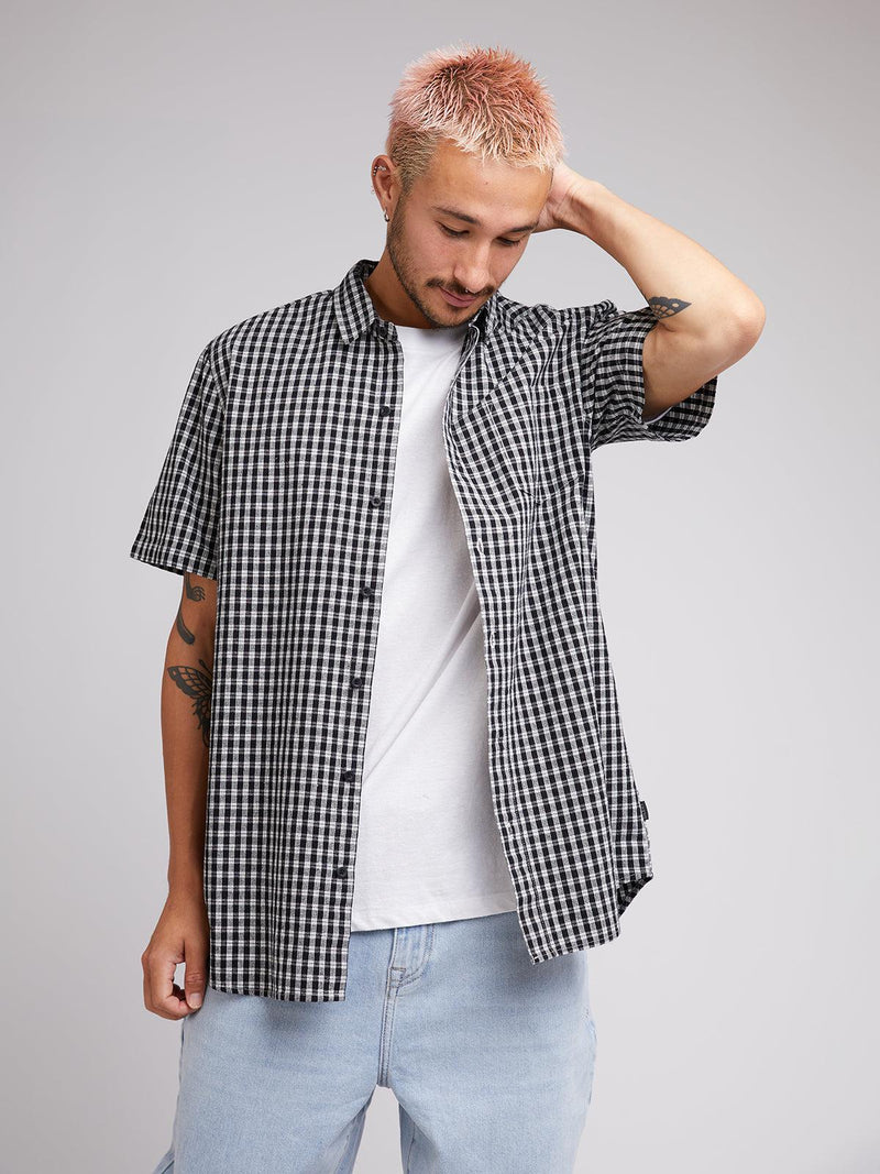 Silent Theory-Rattled Ss Shirt Black-Edge Clothing
