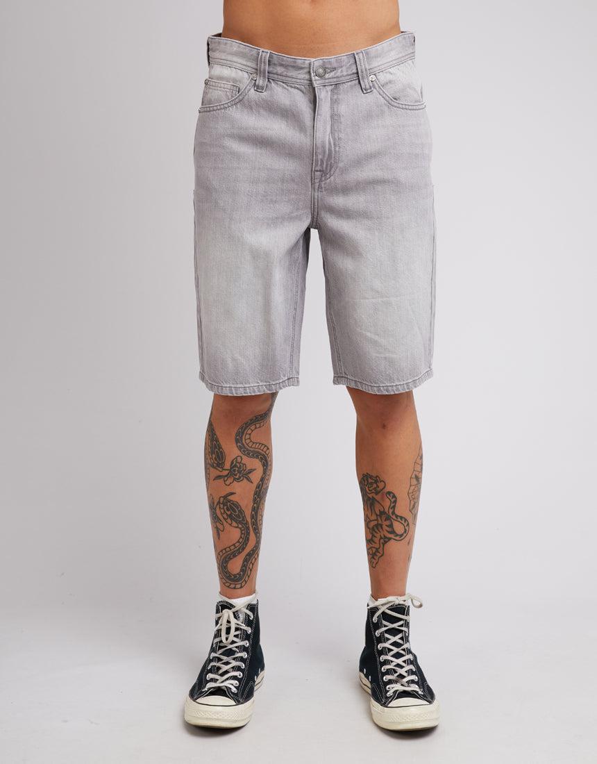 Silent Theory-Relaxed Straight Short Ash-Edge Clothing