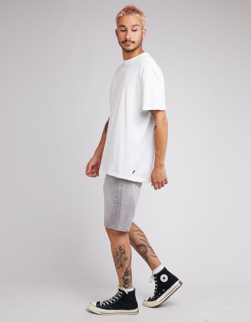 Silent Theory-Relaxed Straight Short Ash-Edge Clothing