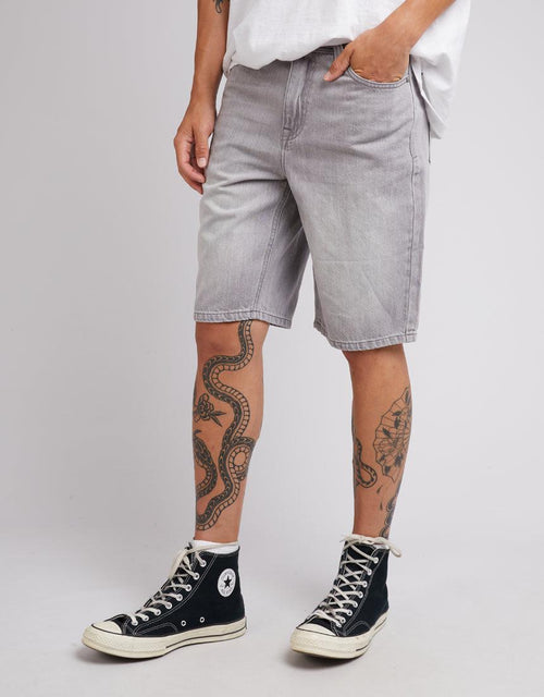 Silent Theory-Relaxed Straight Short Ash-Edge Clothing