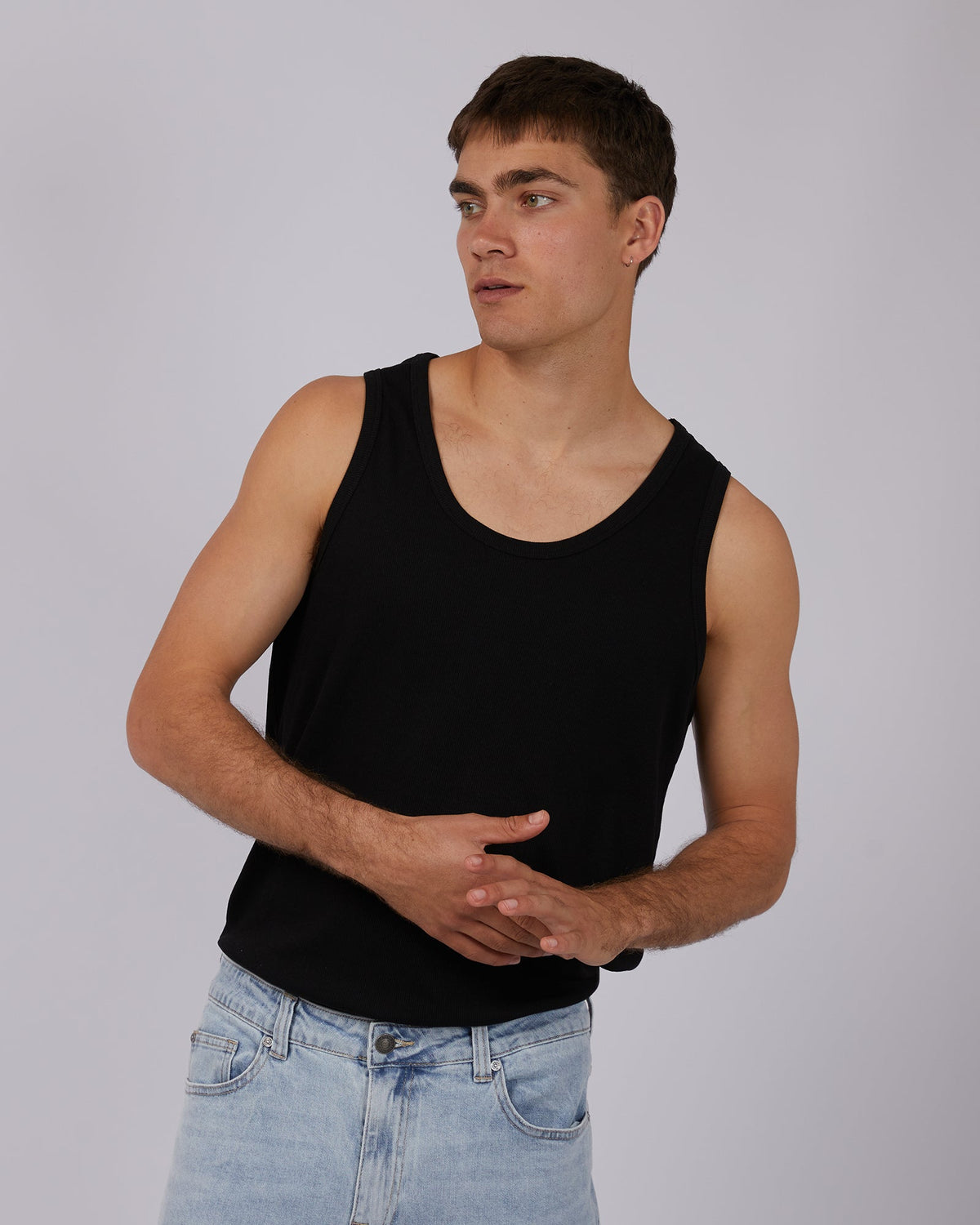 Silent Theory-Rib Tank Black-Edge Clothing