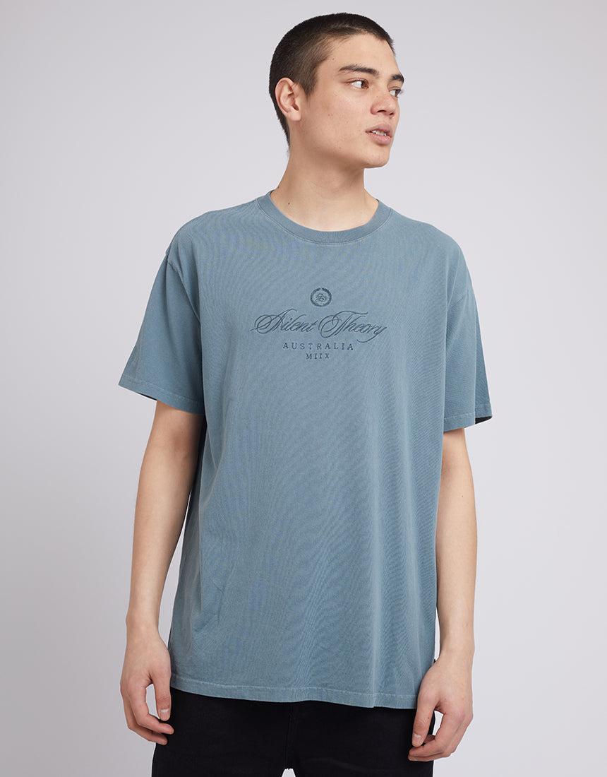 Silent Theory-Rome Box Fit Tee Green-Edge Clothing