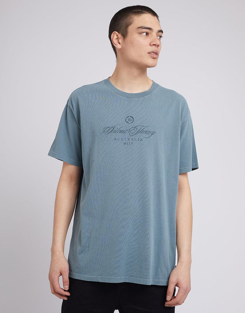 Silent Theory-Rome Box Fit Tee Green-Edge Clothing