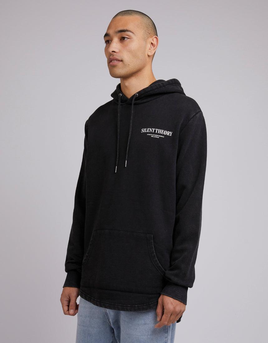 Silent Theory-Script Hoody Washed Black-Edge Clothing