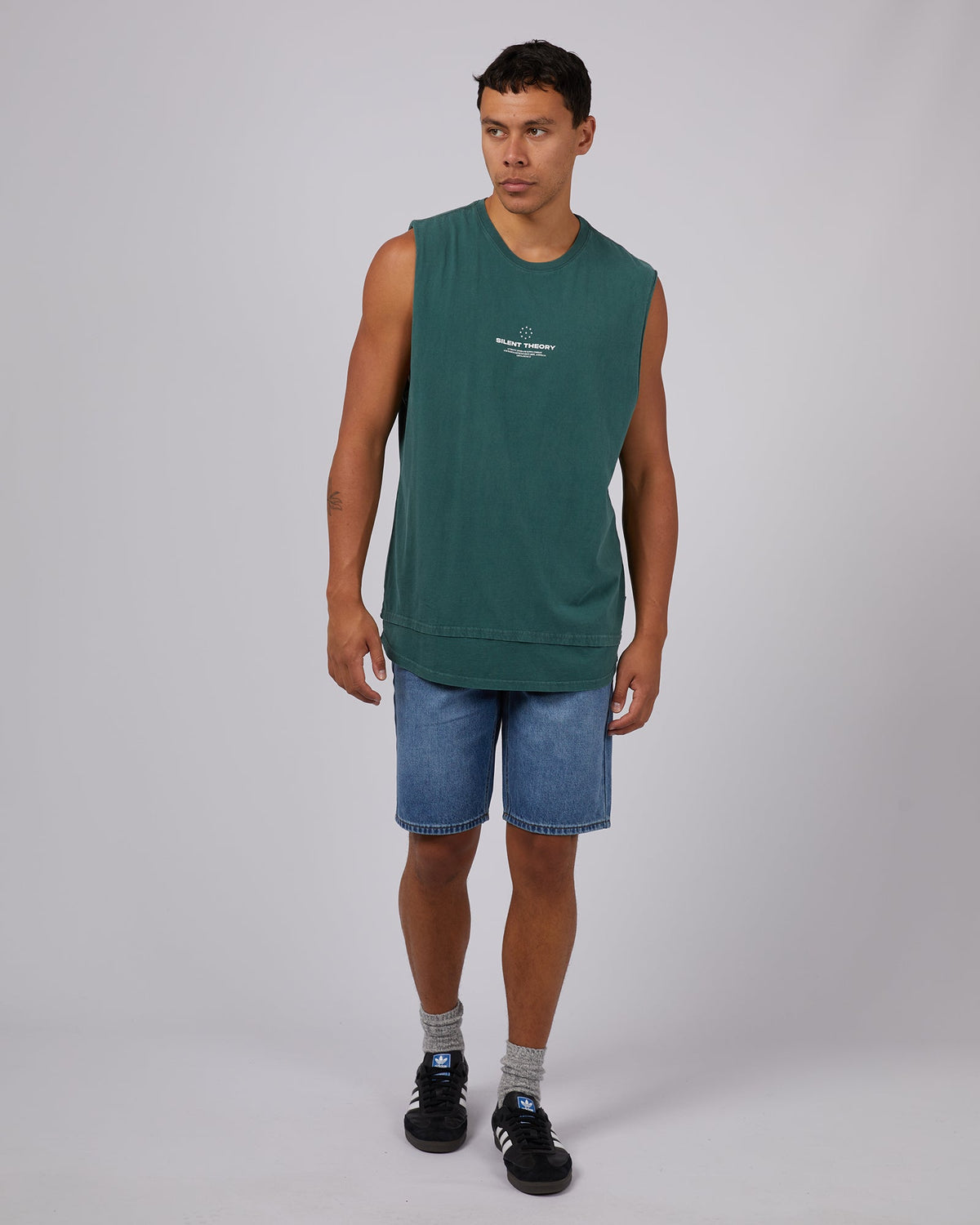 Silent Theory-Shredder Tail Muscle Forest Green-Edge Clothing