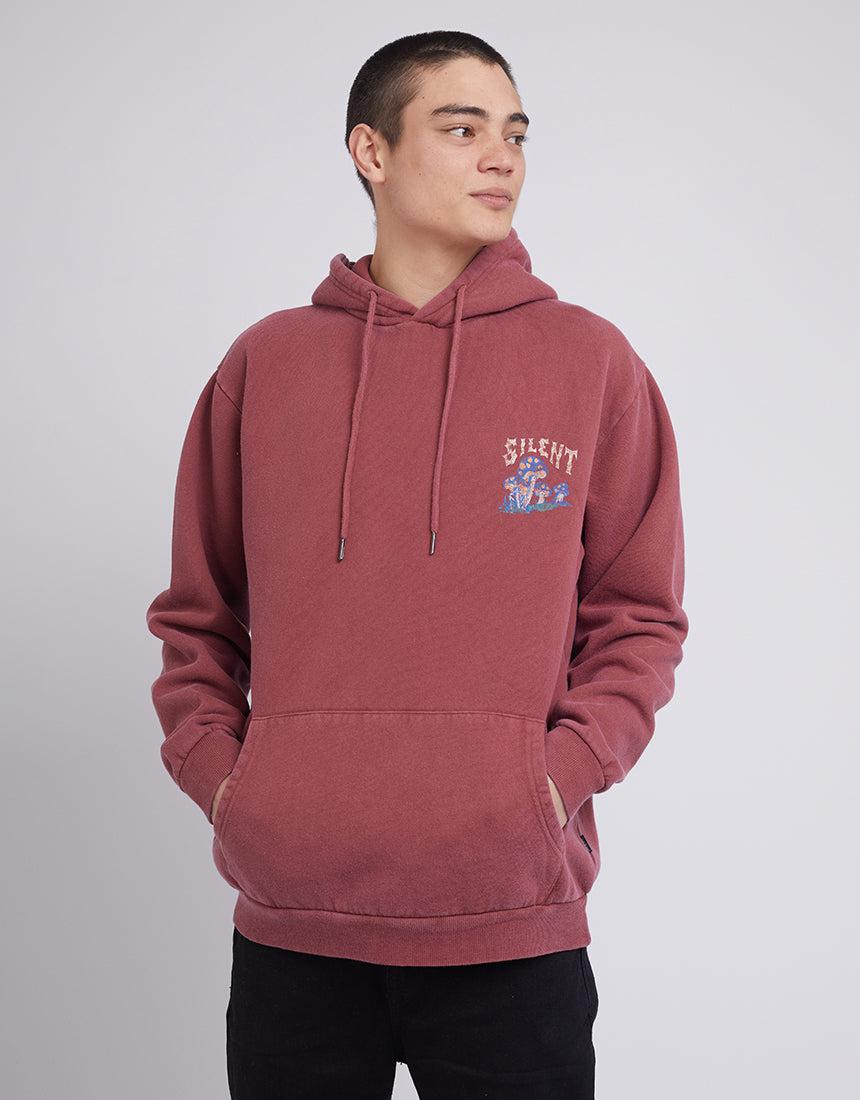 Silent Theory-Shroom Hoody Burgunday-Edge Clothing