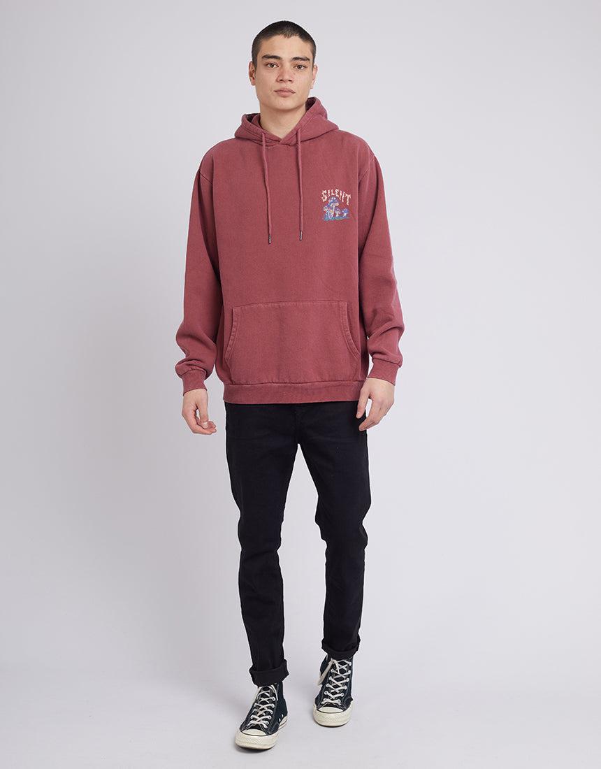Silent Theory-Shroom Hoody Burgunday-Edge Clothing
