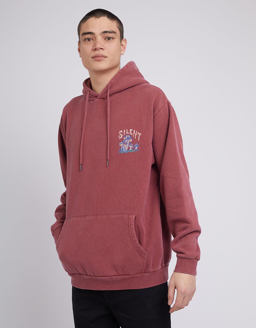 Silent Theory-Shroom Hoody Burgunday-Edge Clothing