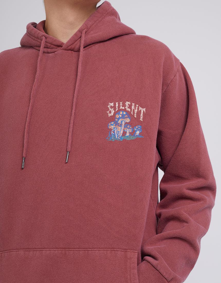 Silent Theory-Shroom Hoody Burgunday-Edge Clothing