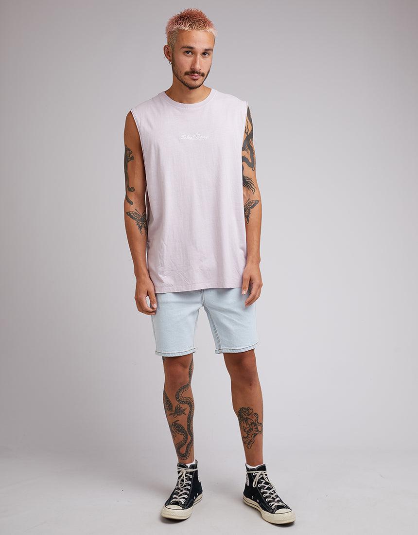 Silent Theory-Silent Logo Muscle Mauve-Edge Clothing
