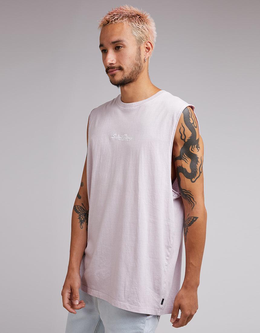 Silent Theory-Silent Logo Muscle Mauve-Edge Clothing