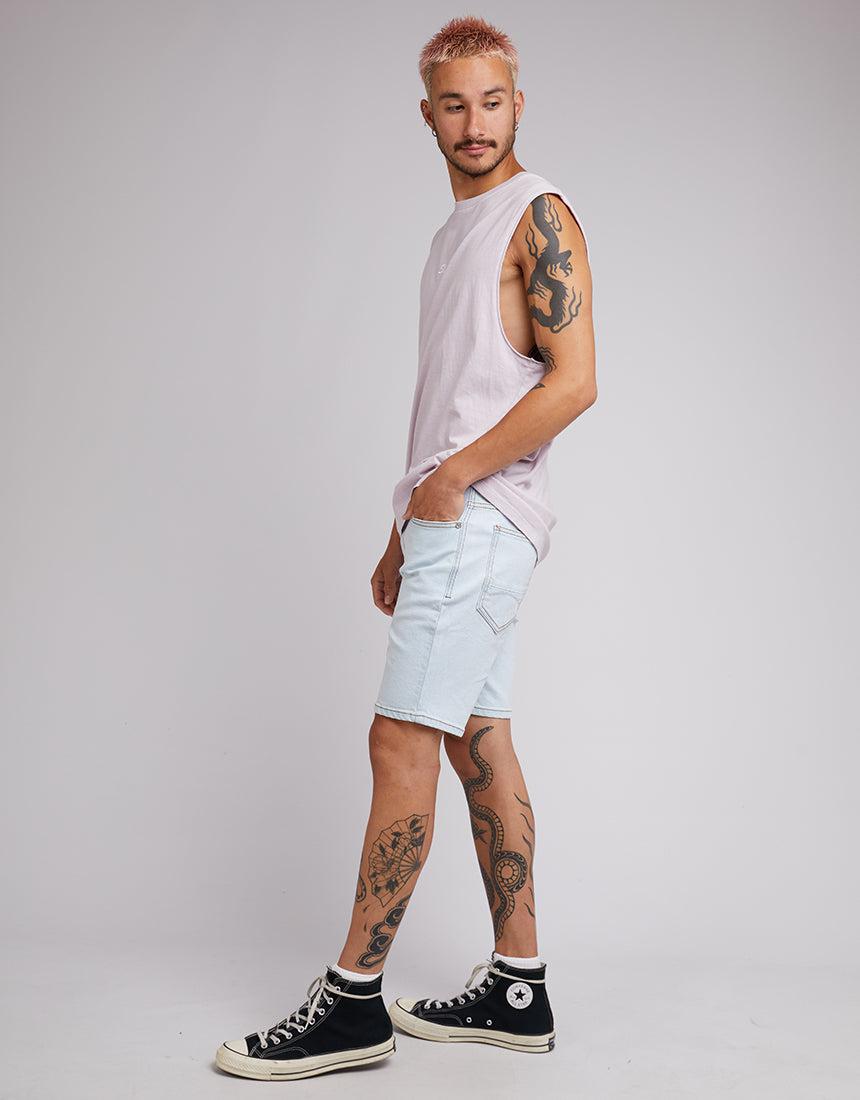 Silent Theory-Silent Logo Muscle Mauve-Edge Clothing