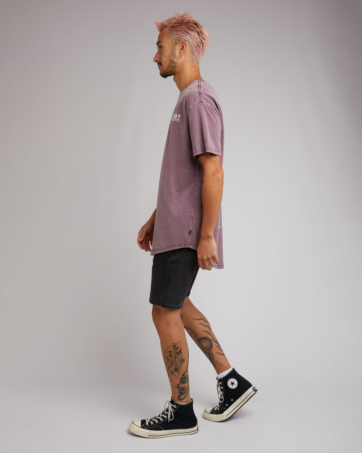 Silent Theory-Slow Down Tee Burgundy-Edge Clothing