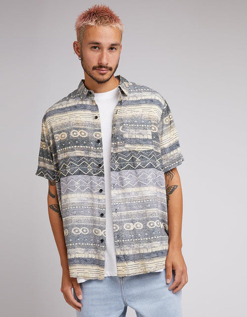 Silent Theory-Smiths Ss Shirt Multicoloured-Edge Clothing