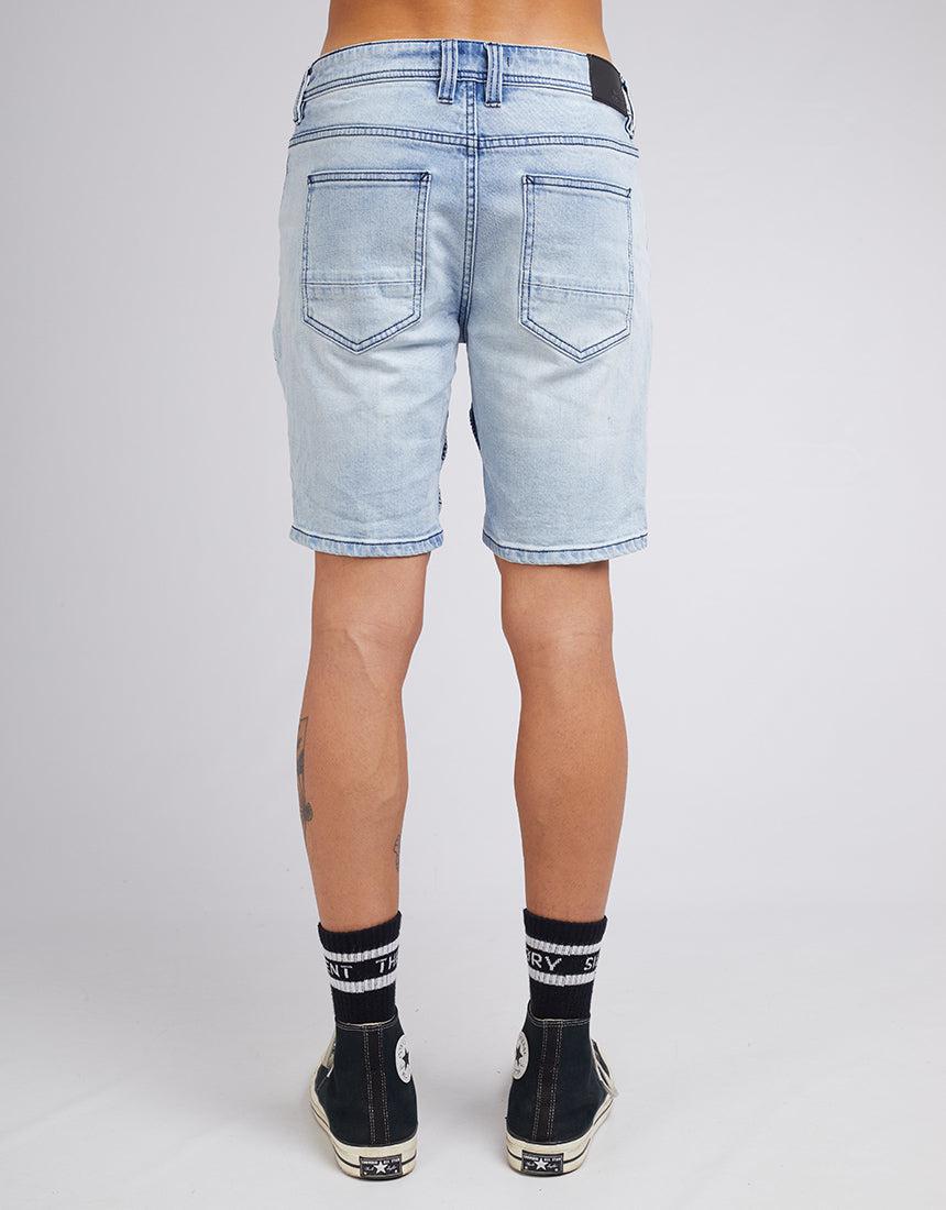 Silent Theory-Strung Out Moto Short Demo Blue-Edge Clothing