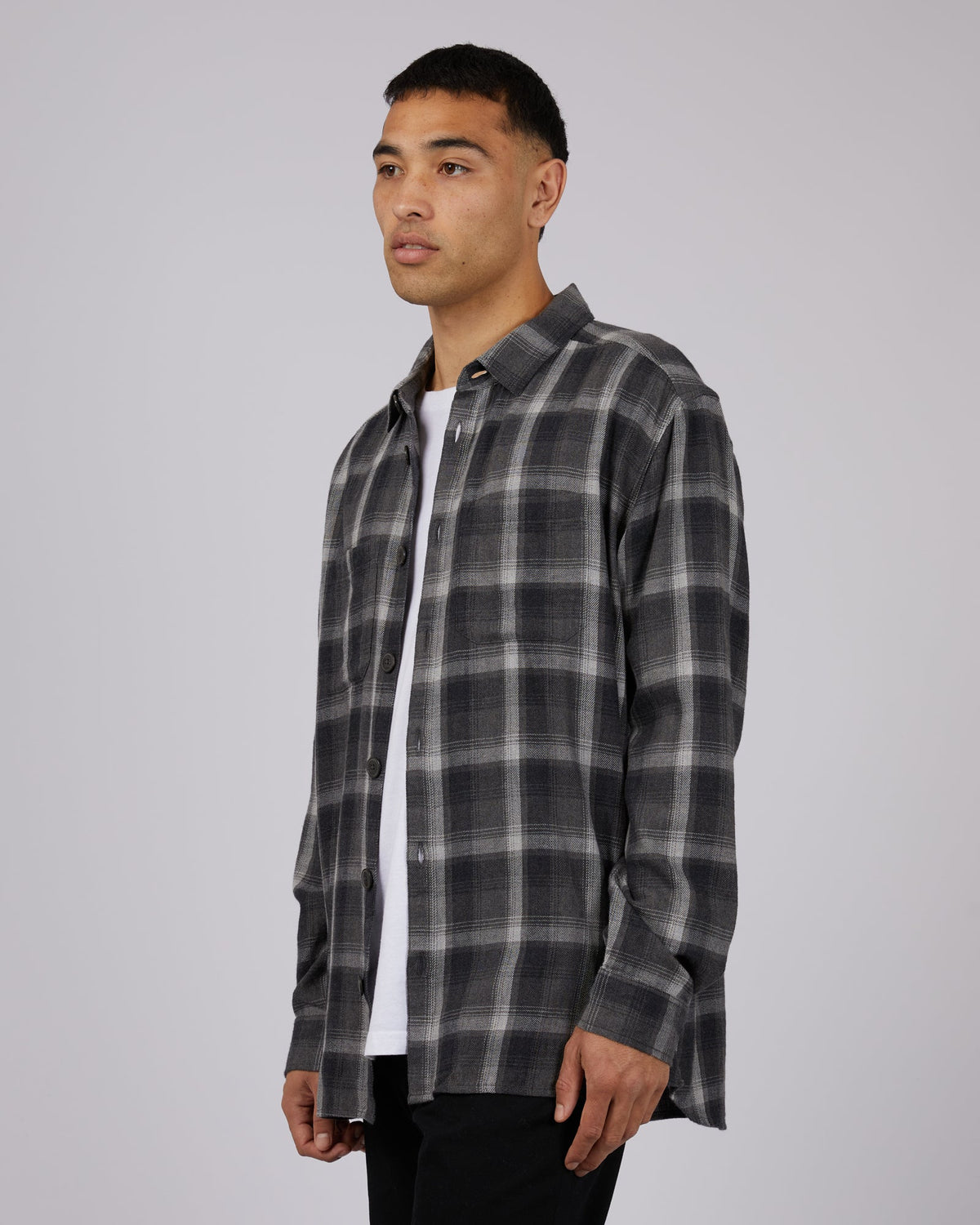 Silent Theory-Tour Overshirt Grey-Edge Clothing