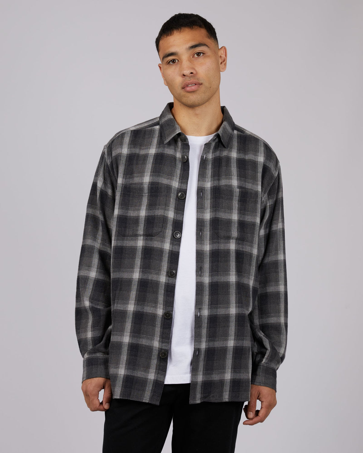 Silent Theory-Tour Overshirt Grey-Edge Clothing