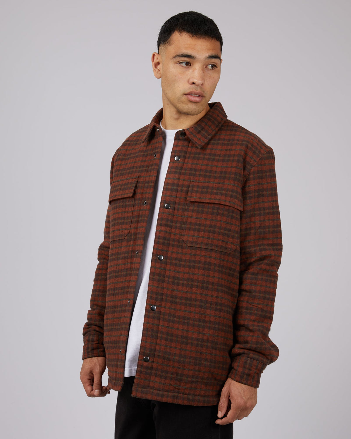 Silent Theory-Trek Check Shacket-Edge Clothing