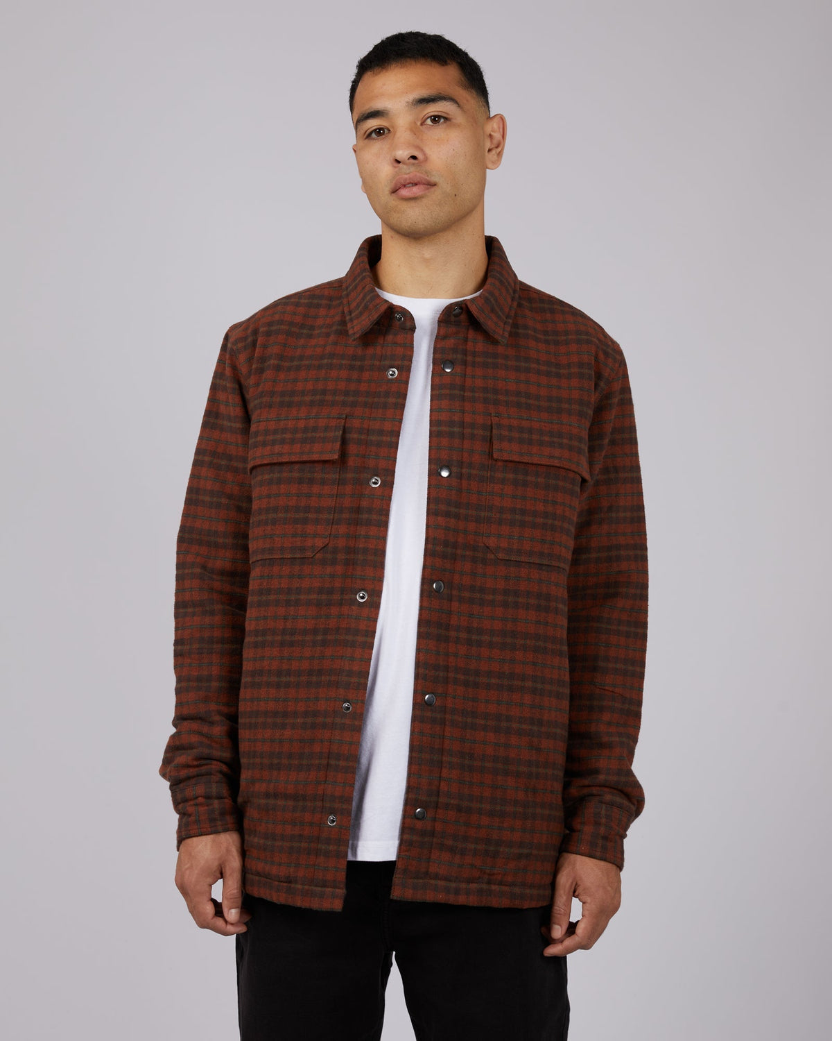 Silent Theory-Trek Check Shacket-Edge Clothing