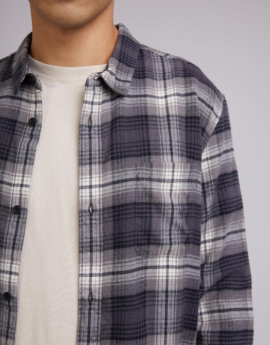 Silent Theory-Tuned Check Shirt Black-Edge Clothing