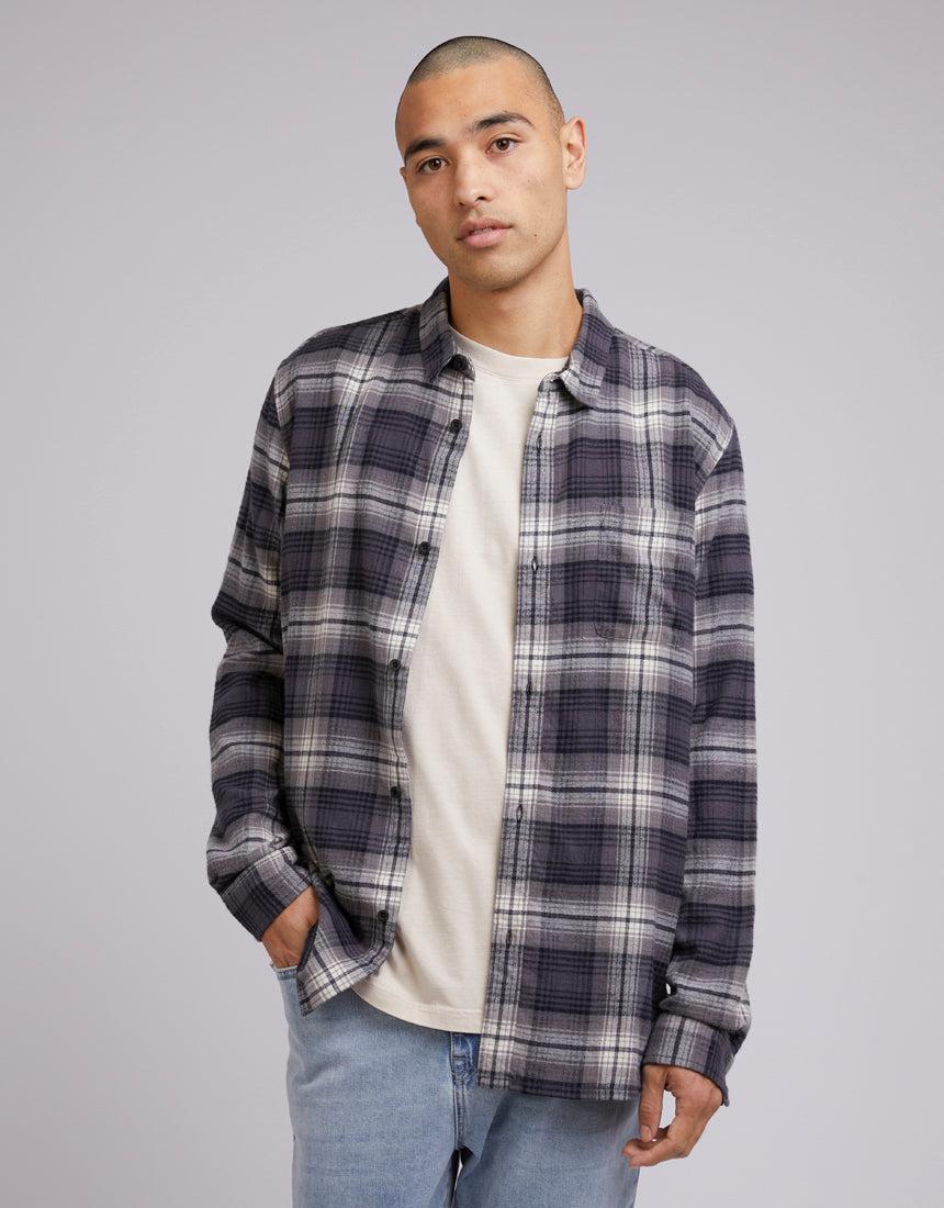 Silent Theory-Tuned Check Shirt Black-Edge Clothing