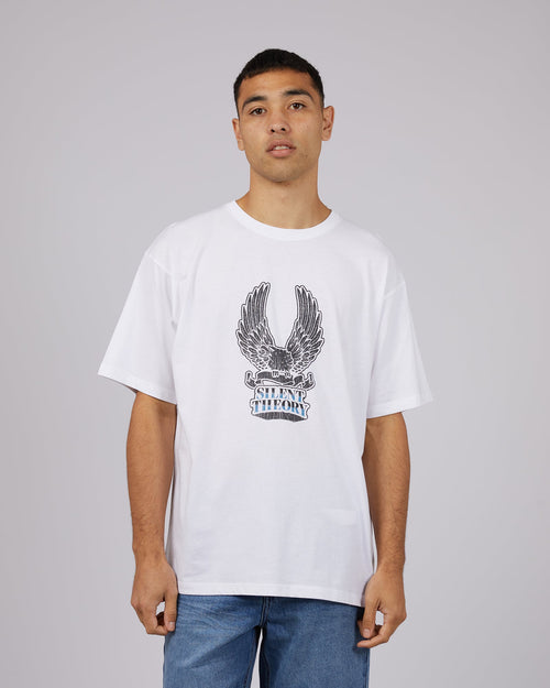 Silent Theory-Wings Tee White-Edge Clothing