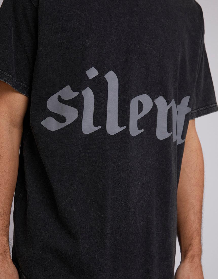 Silent Theory-Wrap Around Tee Washed Black-Edge Clothing