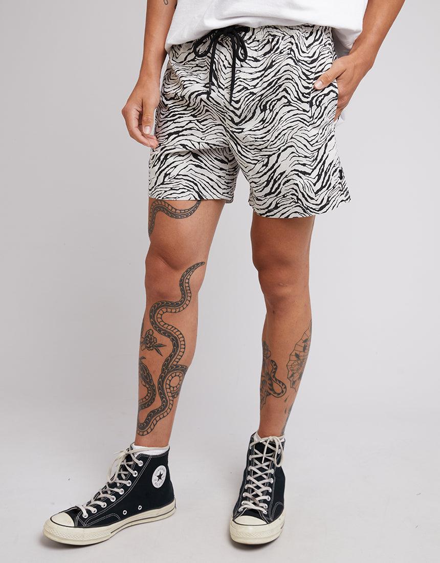 Silent Theory-Zebra Short Multicoloured-Edge Clothing