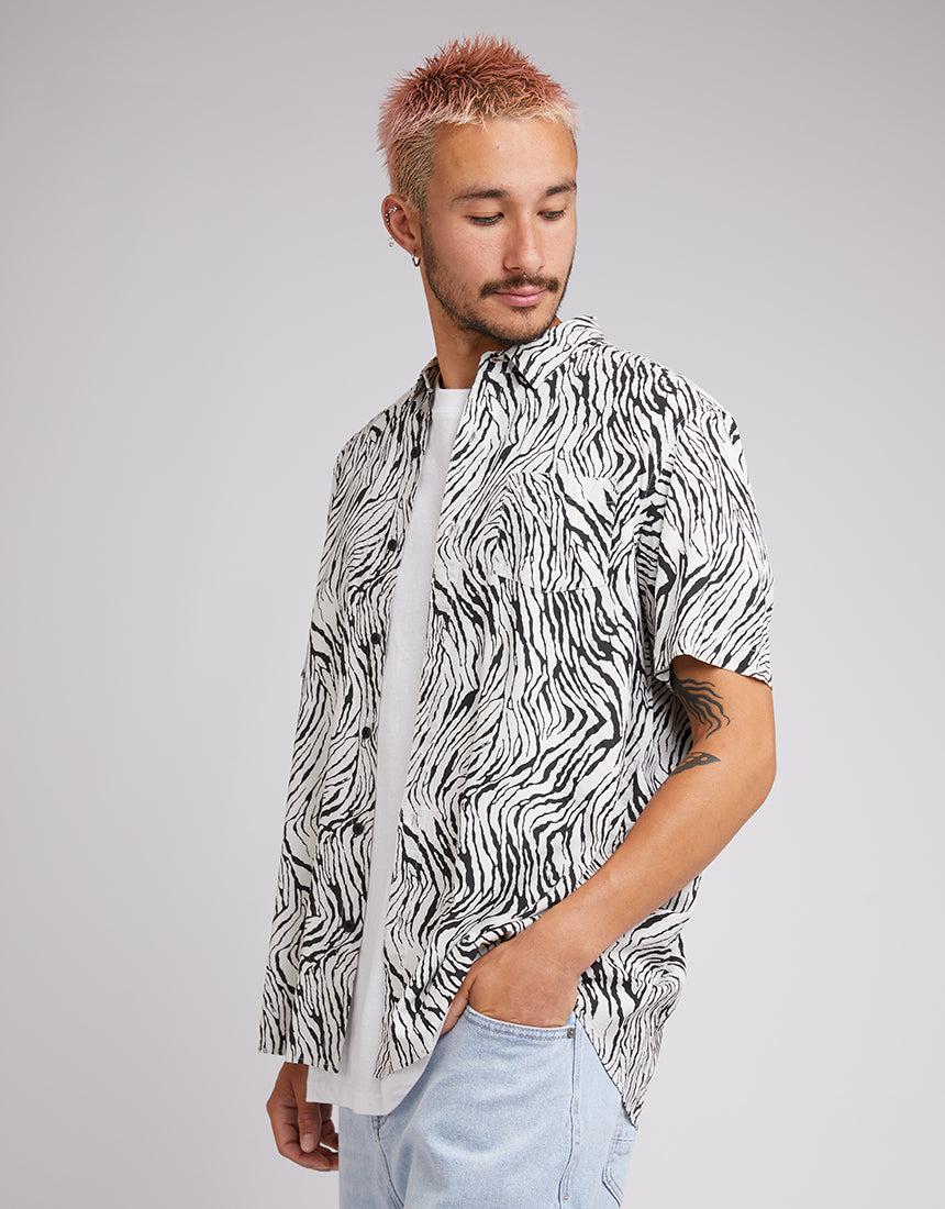 Silent Theory-Zebra Ss Shirt Multicoloured-Edge Clothing