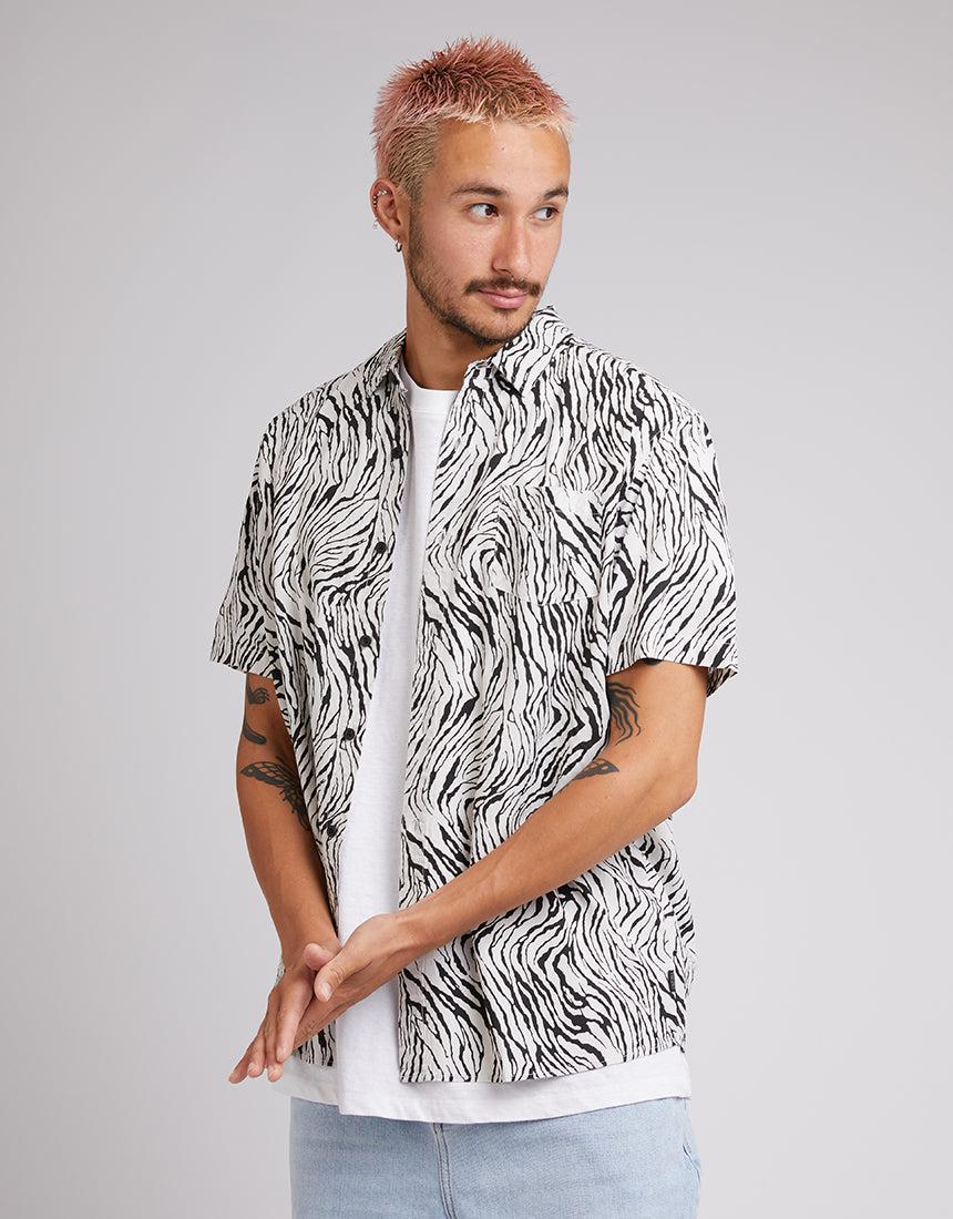 Silent Theory-Zebra Ss Shirt Multicoloured-Edge Clothing