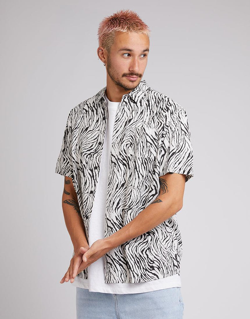 Silent Theory-Zebra Ss Shirt Multicoloured-Edge Clothing