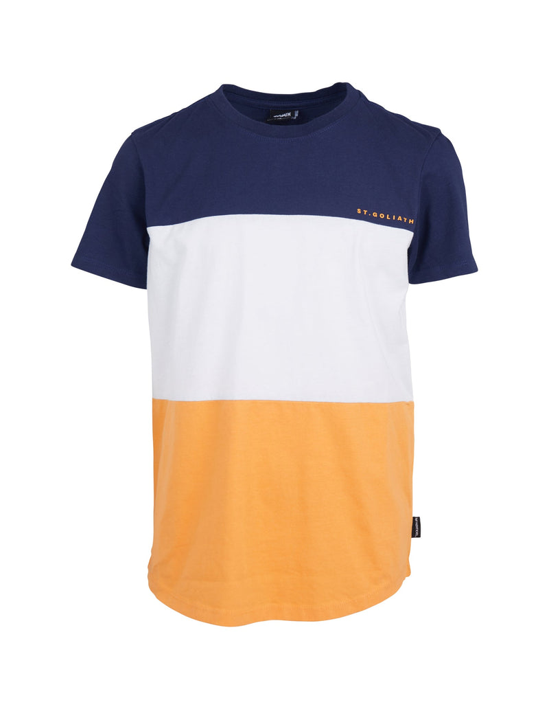 St Goliath 3-7-Colour Block Tee Orange-Edge Clothing
