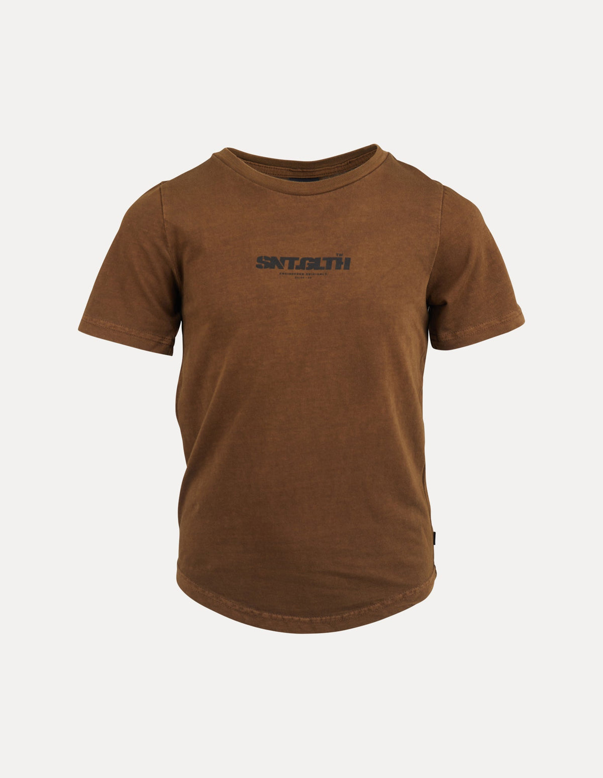St Goliath 3-7-Logo Tee 2Pk Choc/rose-Edge Clothing