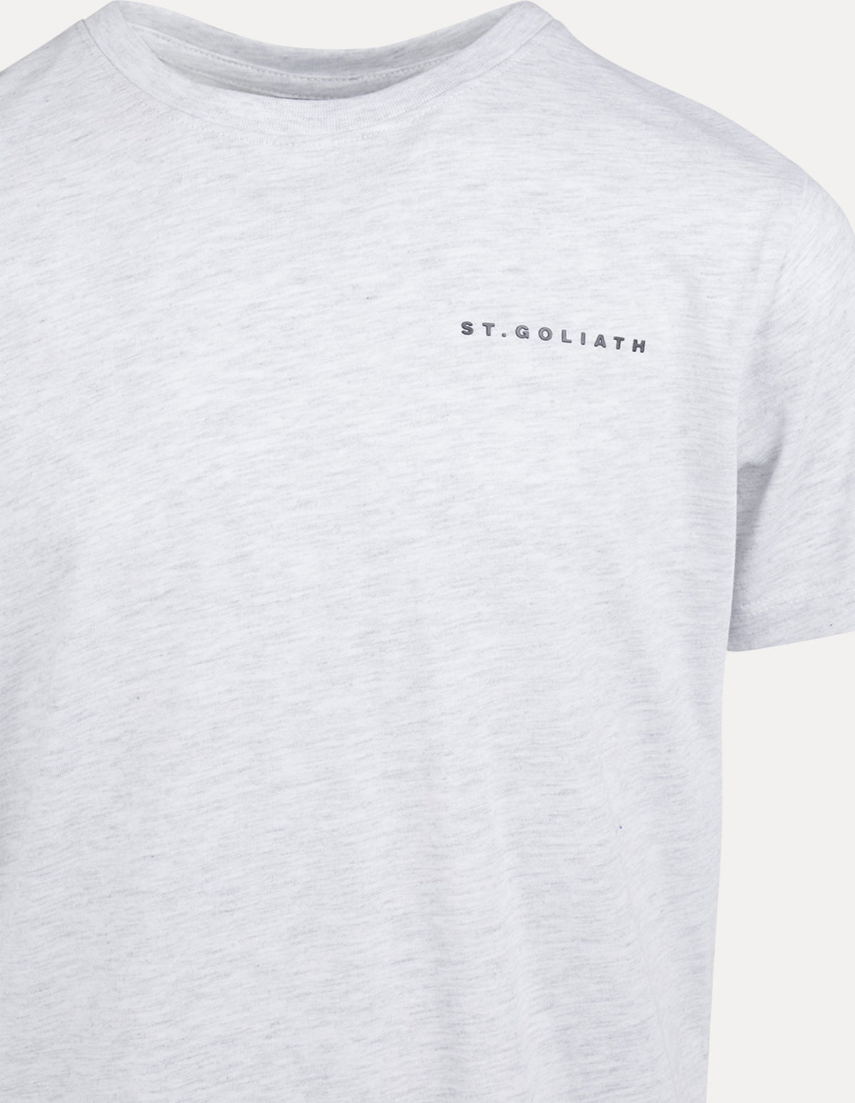 St Goliath 3-7-Logo Tee .02 Grey Marle-Edge Clothing