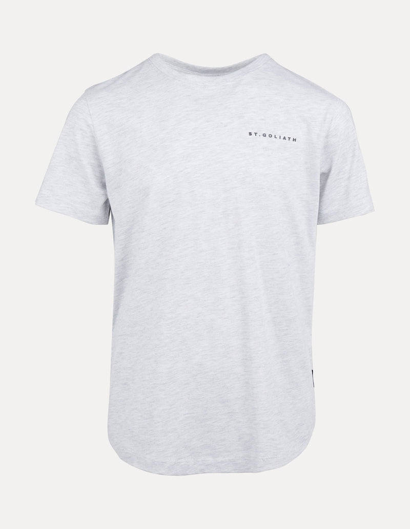 St Goliath 3-7-Logo Tee .02 Grey Marle-Edge Clothing